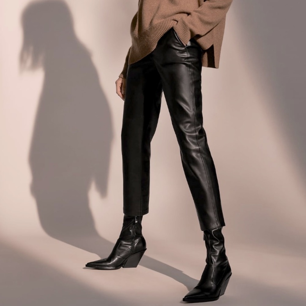 Zara Faux Leather Pants